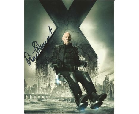  Patrick Stewart signed 10 x 8 colour Xmen Portrait Photo, from in person collection autographed at Theatre London 2016. Good