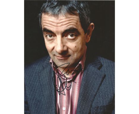  Rowan Atkinson signed 10 x 8 colour Photoshoot Portrait Photo, from in person collection autographed at London Theatre 2013.