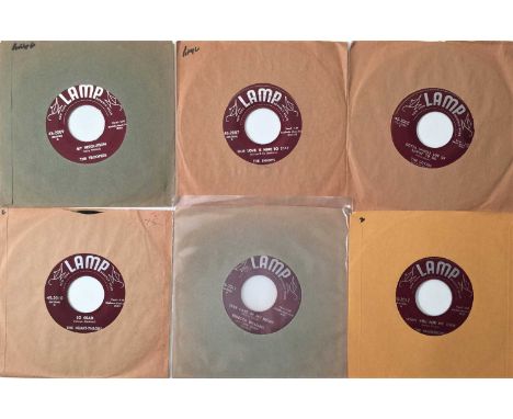 LAMP RECORDS - 7" PACK. A quality selection of 6 doo-wop 7" singles, released on US record label Lamp. Artists/ titles includ