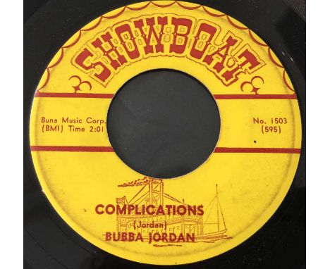 BUBBA JORDAN - COMPLICATIONS 7" (SHOWBOAT 1503 - ORIGINAL US RECORDING). Big teenage Rockabilly groover from Bubba Jordan wit