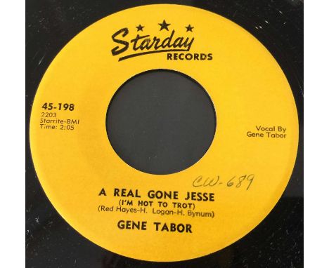 GENE TABOR - A REAL GONE JESSE / I'M NOT THE MARRYIN' KIND (STARDAY RECORDS 45-198). A nice copy of Gene Tabor - A Real Gone 
