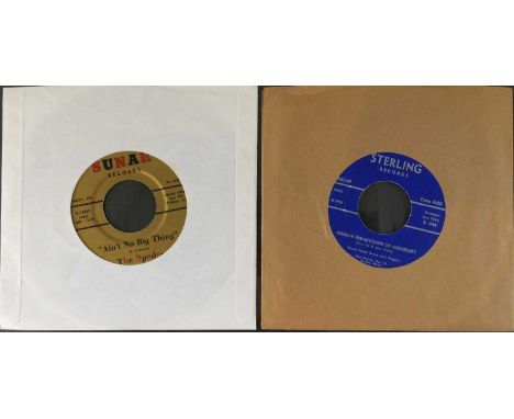 NORM BURNS/THE SPADES - ORIGINAL US 7" RARITIES. Ace pack of 2 x Garage/Instrumental Rockabilly rarities from Norm Burns and 