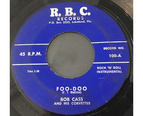BOSS CASS AND HIS CORVETTES - FOO-DOO C/W CORVETTE BABY 7" (R.B.C RECORDS 100 - ORIGINAL US COPY). Sought after little 45 fro