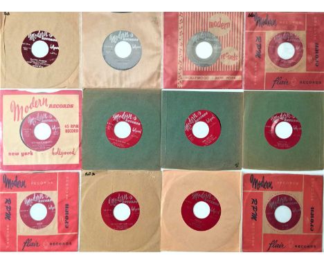 MODERN RECORDS - ARCHIVE 7" COLLECTION. A fantastic collection of 36 7" singles, mostly R&amp;B/ blues. All released on Moder