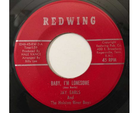 JAY EARLS - BABY, I'M LONESOME 7" (US ROCKABILLY - REDWING 1046-45-RW-2). A early 60s 7" slice of US rockabilly by Jay Earls 
