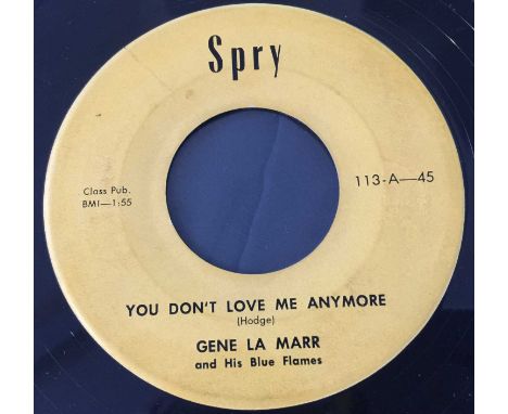 GENE LA MARR - YOU DON'T LOVE ME ANYMORE / THAT CRAZY LITTLE HOUSE ON THE HILL (SPRY 113). A copy of the dance-floor filling 