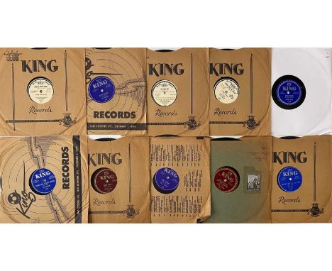 KING RECORDS - 78RPM SHELLAC COLLECTION. A quality selection of 25 78RPM shellacs, all released on King Records. Artists/ tit