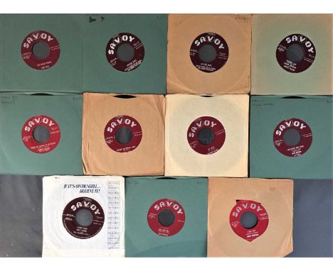 SAVOY RECORDS - BLUES/R&amp;B 7" (ORIGINAL US RECORDINGS). Mega collection of 11 x original US Savoy Records 45s once more lo