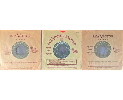ARTHUR 'BIG BOY' CRUDUP - RCA VICTOR ORIGINAL RED VINYL 7" RARITIES. Diggin' the Delta Blues with 3 x extremely scarce origin