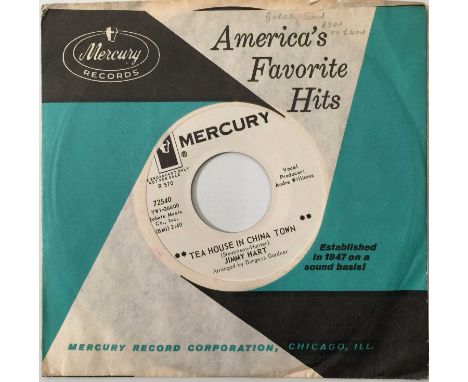 JIMMY HART - TEA HOUSE IN CHINA TOWN/ SUGAR BABY 7" (SOUL - MERCURY PROMO - 72540). A superb mid-60s 7" soul slice by Jimmy H