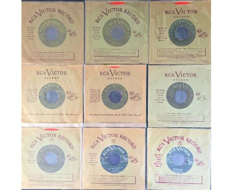 RCA VICTOR - BLUES/R&amp;B 7" (ORIGINAL US ORANGE/RED VINYL RELEASES 1949/51). Wicked collection of 9 x very early US RCA Vic