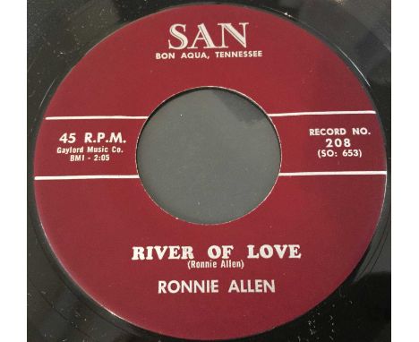 RONNIE ALLEN - JUVENILE DELINQUENT / RIVER OF LOVE (SAN 208). A nice copy of Ronnie Allen - Juvenile Delinquent / River of Lo