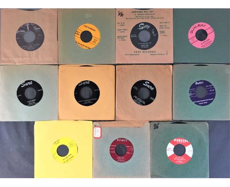ROCKABILLY/R&amp;R/BLUES 7" - ORIGINAL US 'S' LABEL RELEASES. Very smart collection of 11 x original 'S' label US 45s loaded 