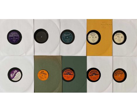 ROCK N ROLL/ ROCKABILLY/ BLUES/ R&amp;B - 78RPM SHELLACS (E &amp; F LETTER LABELS). A nice collection of 21 mixed genre 78rpm