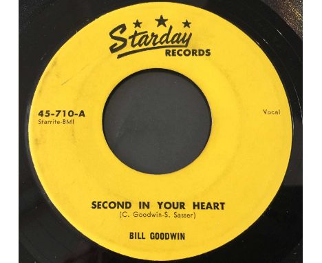 BILL GOODWIN - SECOND IN YOUR HEART / TEENAGE BLUES (STARDAY RECORDS - 45-710). A nice copy of Bill Goodwin - Second In Your 