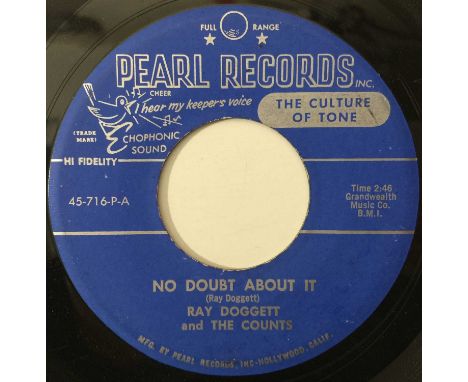 RAY DOGGETT &amp; THE COUNTS - NO DOUBT ABOUT IT / I'M AFRAID (45-716-P). A lovely copy of Ray Dogget and The Counts - No Dou