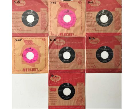 MERCURY 7" PACK - ROCKABILLY/ COUNTRY/ R&amp;B. A fine selection of 7 7" singles, all released on Mercury Records. Artists/ t