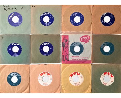 ROCKABILLY/ ROCK N ROLL/ COUNTRY - 7" COLLECTION (R LETTER LABELS). A superb collection of 45 7" singles, all released on rec