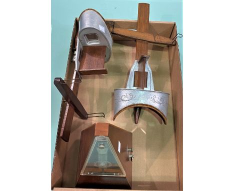 2 Edwardian stereo viewers and a metronome 