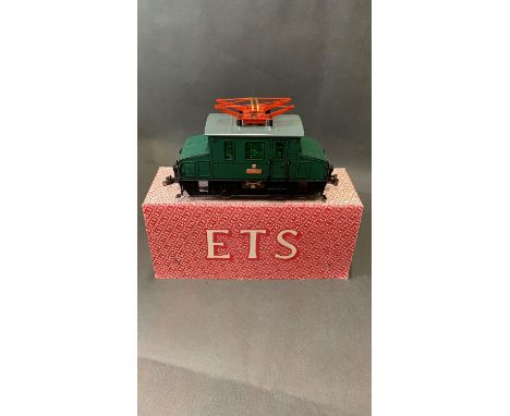 ETS 0 Gauge, an 0-4-0 E225 electric engine with dummy pantograph etc. Unit is boxed an in mint condition