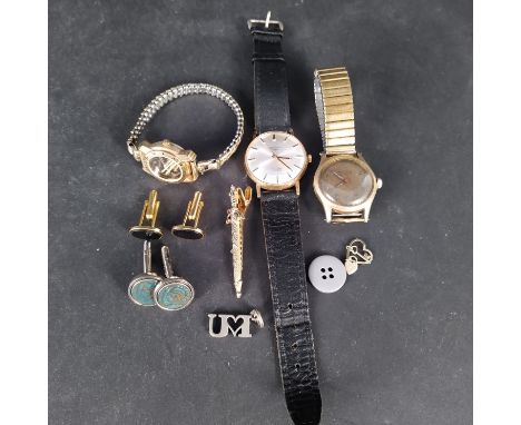 A gents Rotary watch an Invicta watch plus a lady's quarts watch etc