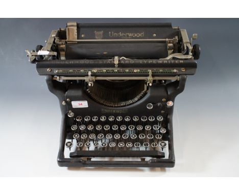 A vintage Underwood typewriter