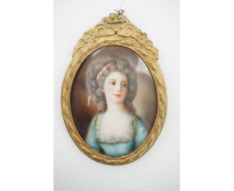 A portrait miniature, 8 cm