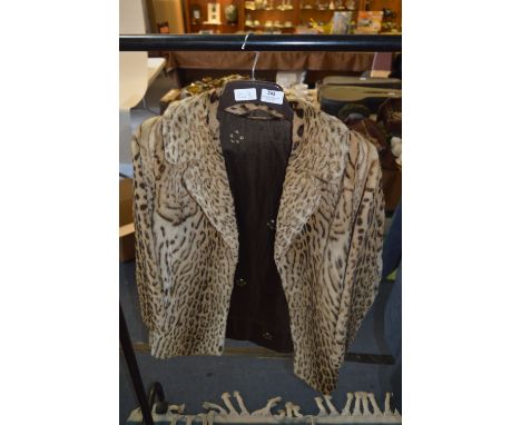 Ocelot Fur Waist Length Jacket 