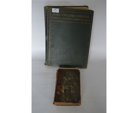 Large Book of English Garden and a Early Book of Navigators Guide 1804  