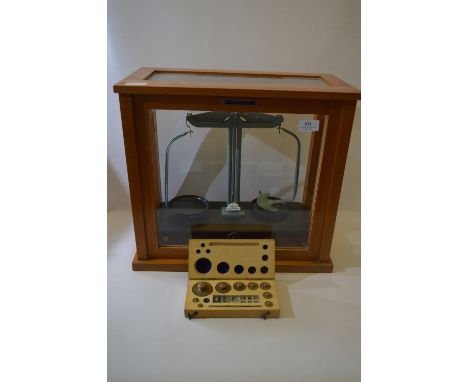 Griffin & George Ltd Cased Chemists Weighing Scales 