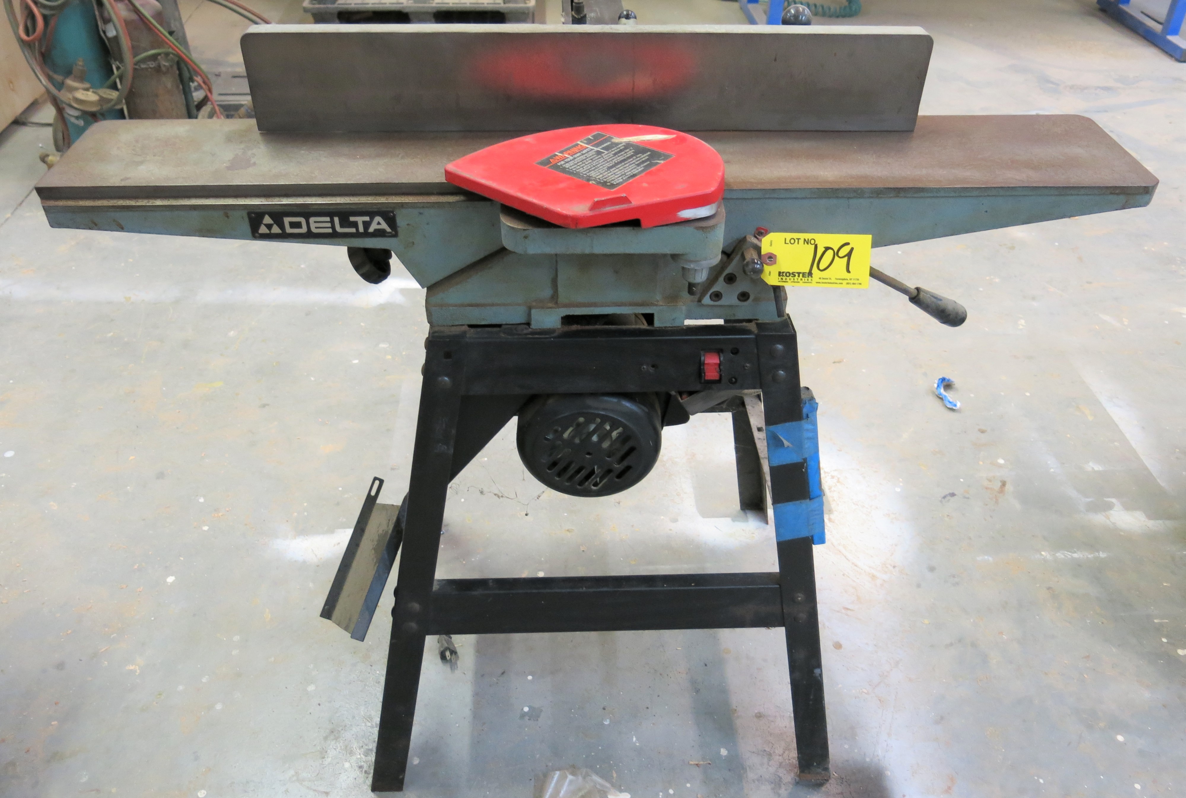 (1) DELTA MDL. J, CAT. NO. 37190, 6" POWER JOINTER WITH ADJUSTABLE TABLE