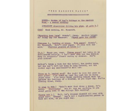 [Kipling (Rudyard)] The Harbour Watch, duplicated typescript, title and 33pp., slightly browned, original wrappers, stitched,