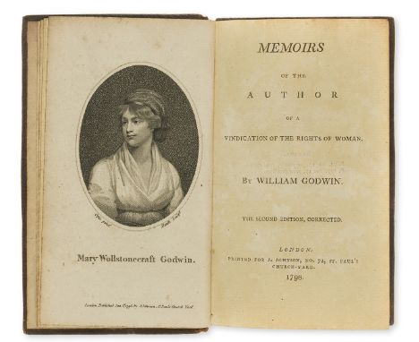 Wollstonecraft (Mary) Letters written during a short residence in Sweden, Norway, and Denmark, first edition, lacking final a