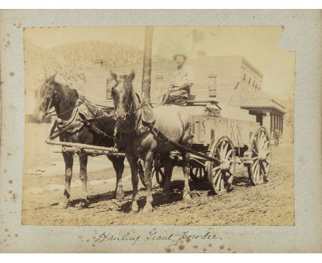19 century American Mining.- Photograph Album, 98 albumen prints on 69pp., some captioned in the negative, others manuscript 