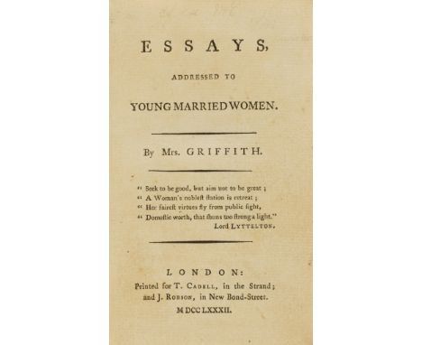 [Johnson (Mary)] Madam Johnson's Present: or, every Young Woman's Companion, fifth edition, advertisement leaf at end, title 