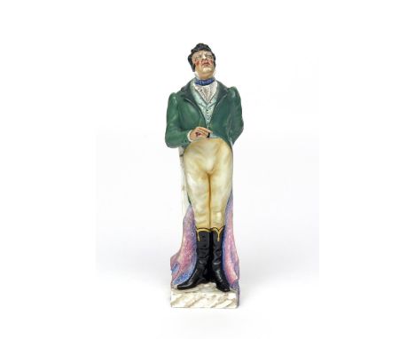 A Michael Sutty Theatrical porcelain figure of Sir Donald Sinden c.1973, the actor modelled in his role as Sir Harcourt Court