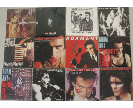 FOLK PUNK/NEW WAVE - Ace collection of 27 x LPs/12" with 20 x 7". Artist/titles include Shane MacGowan/Pogues (x5) inc. The S