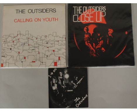 THE OUTSIDERS - Enjoying the sound with the band's 2 studio LPs and their only official 45, all original UK pressings on Raw 