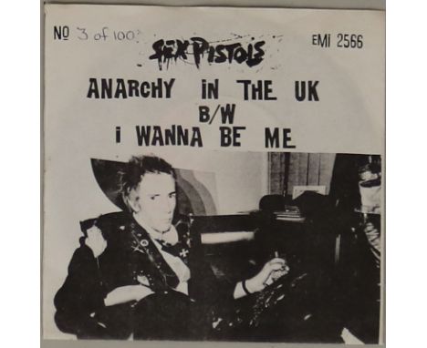 SEX PISTOLS - ANARCHY IN THE UK - WITH US MOCK-UP SLEEVE - Super limited edition release of the alternative national anthem -