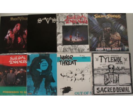 HARDCORE/PUNK/DOOM - 13 x outlandish LPs to smash your eardrums... Artists/titles are Saint Vitus (x2) - S/T (original emboss