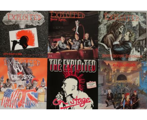 THE EXPLOITED - Combative collection of x x LPs, 1 x 12" with x x 7". Titles are Death Before Dishonour (US original 88561-81