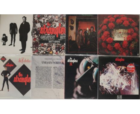 STRANGLERS - Bundle of 20x 7" singles and 25x Lps, shape discs and singles from Guildford's finest pub rockers. To include fa