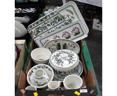 Collection of Portmeirion Botanic Garden trays, tureens, plates, mugs etc