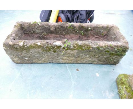 Large sandstone trough width 115 cm, depth 40 cm