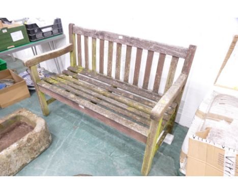 Garden wooden bench