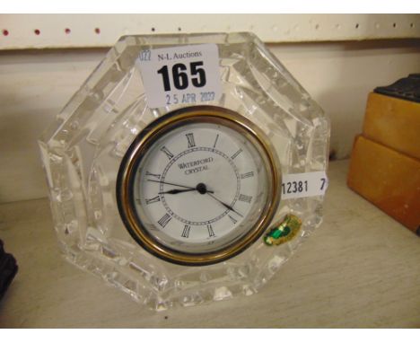 A Waterford crystal clock