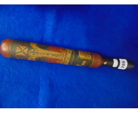 Victorian truncheon, '(Crown) / V-R *1*/ Parish of Twerton', two red bands, 13.75", 35 cm, rare