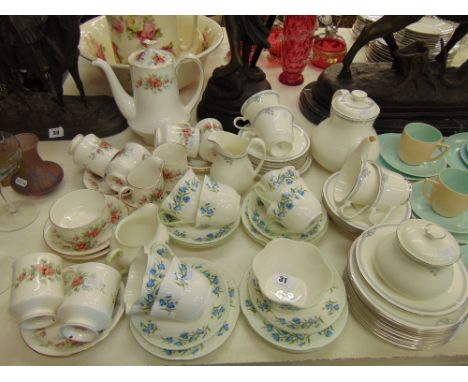 A standard part tea service, Royal Doulton, Staffordshire etc.