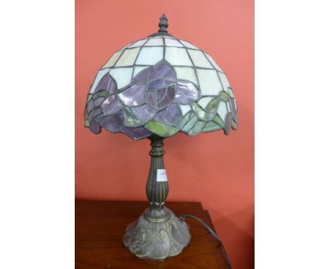 A Tiffany style table lamp