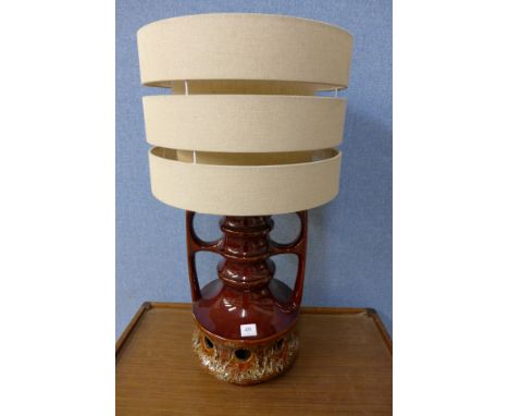 A 1970's West German table lamp